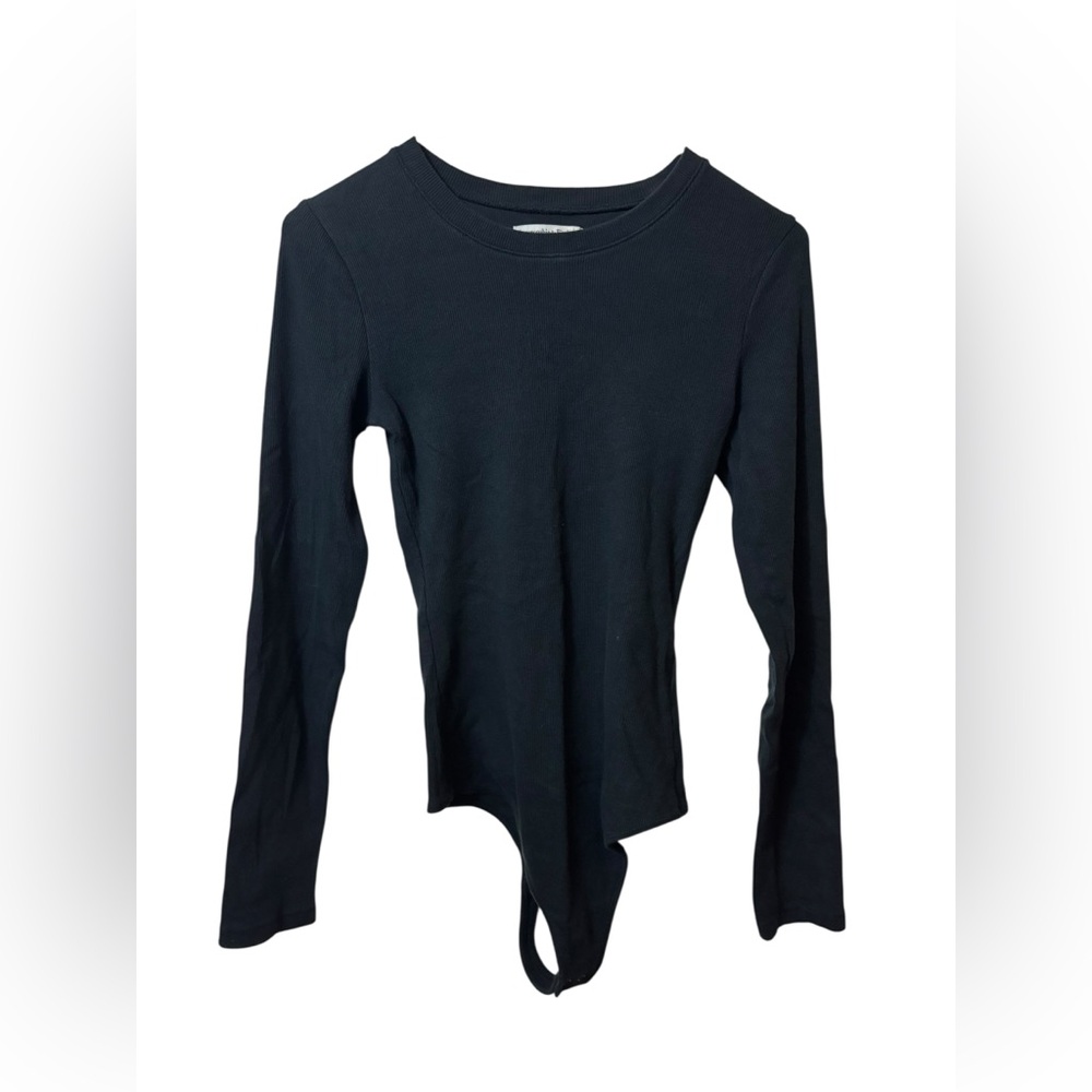 ABERCROMBIE & FITCH | bodysuit ribbed medium black